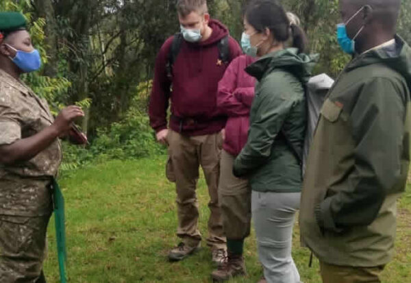 women guided gorilla trekking